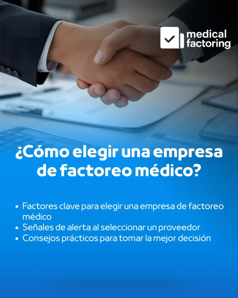 elegir una empresa de factoreo médico